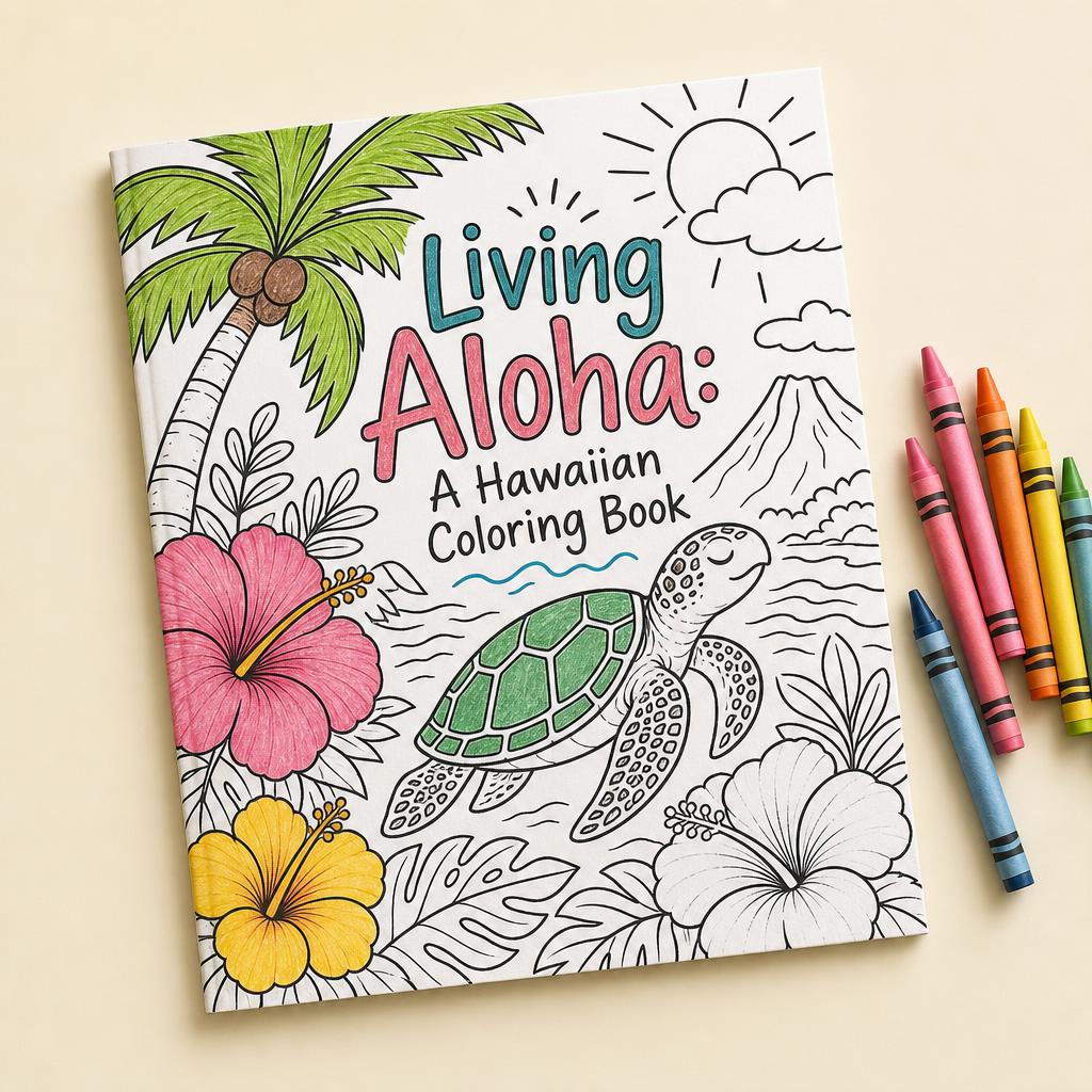Living Aloha: A Hawaiian Coloring Book